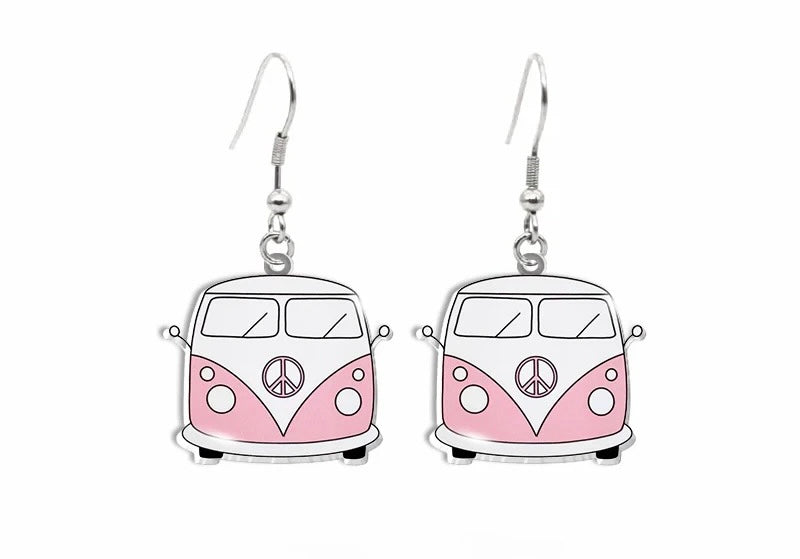 Adorable Vintage Van Earrings Rooted Home Goods