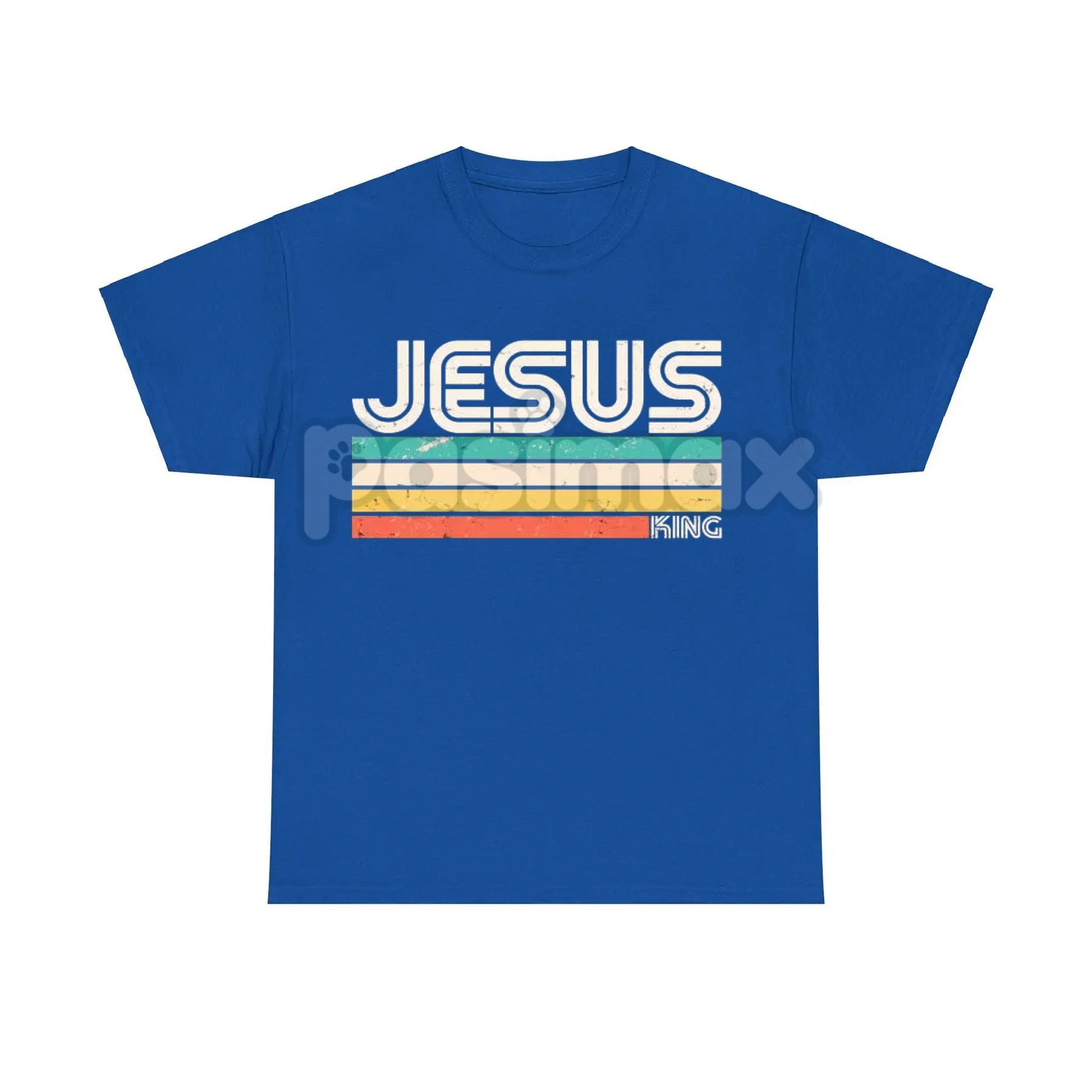 Classic Vintage Jesus Graphic Tee - Retro Faith Menswear Shirt, Timeless Statement Top Pasimax