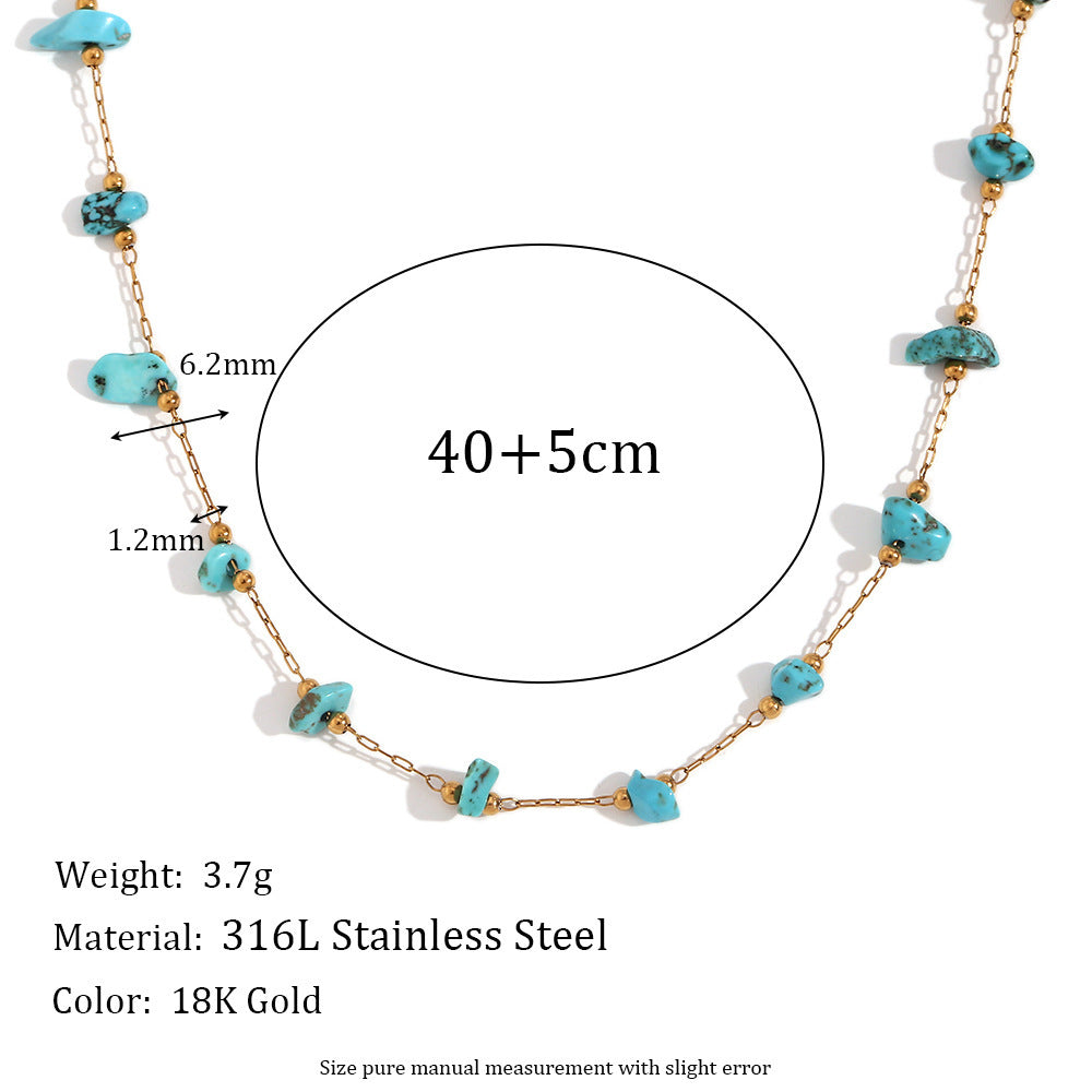 Fashionable Natural Pebble Handmade Bracelet Vera Lux