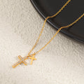 New European And American Light Luxury Cross Diamond Necklace Vera Lux