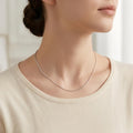 925 Sterling Silver Sterling  Chain Necklace with Adjustable Extender and S Charm Vera Lux