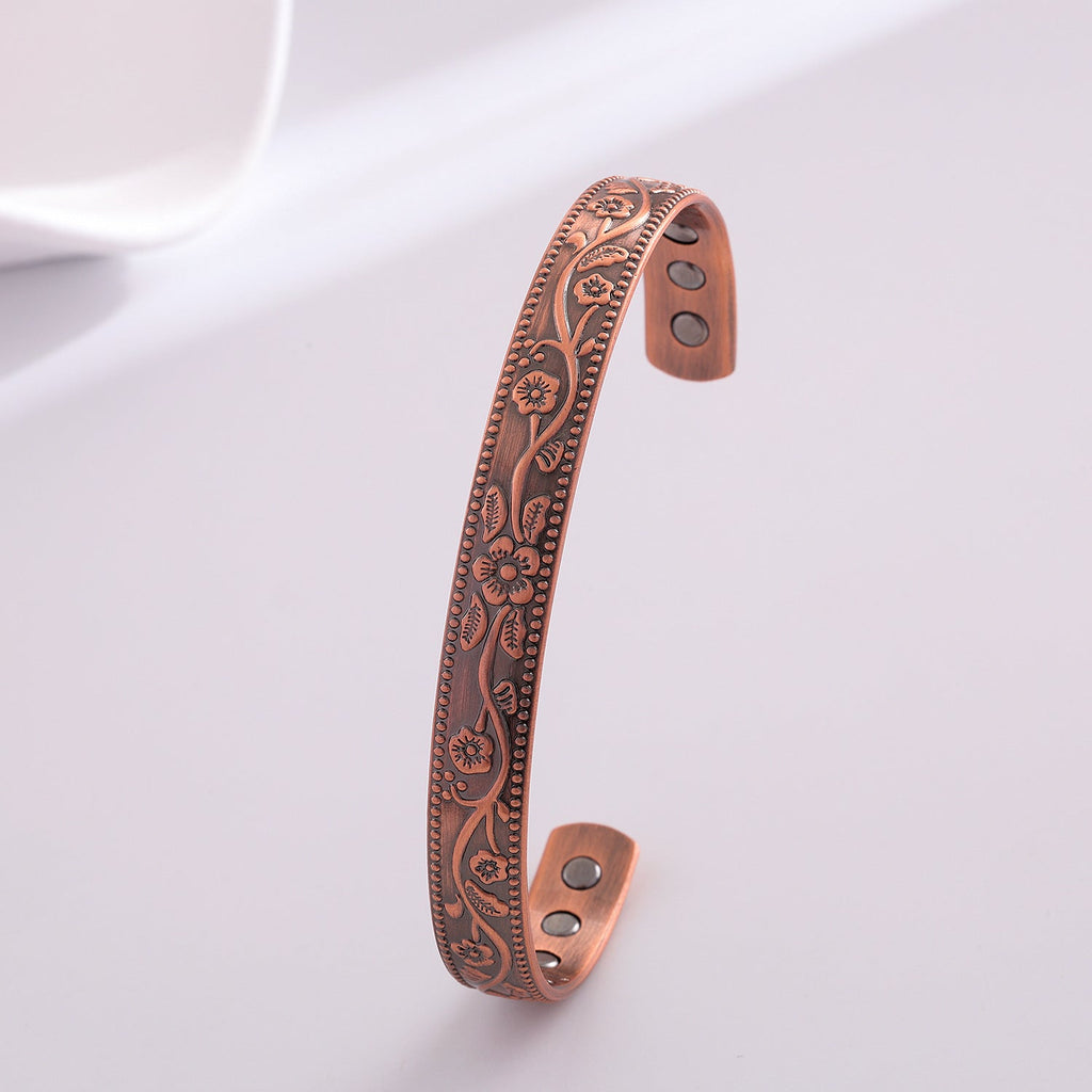 Retro Simple Pure Copper Magnetic Bracelet Vera Lux