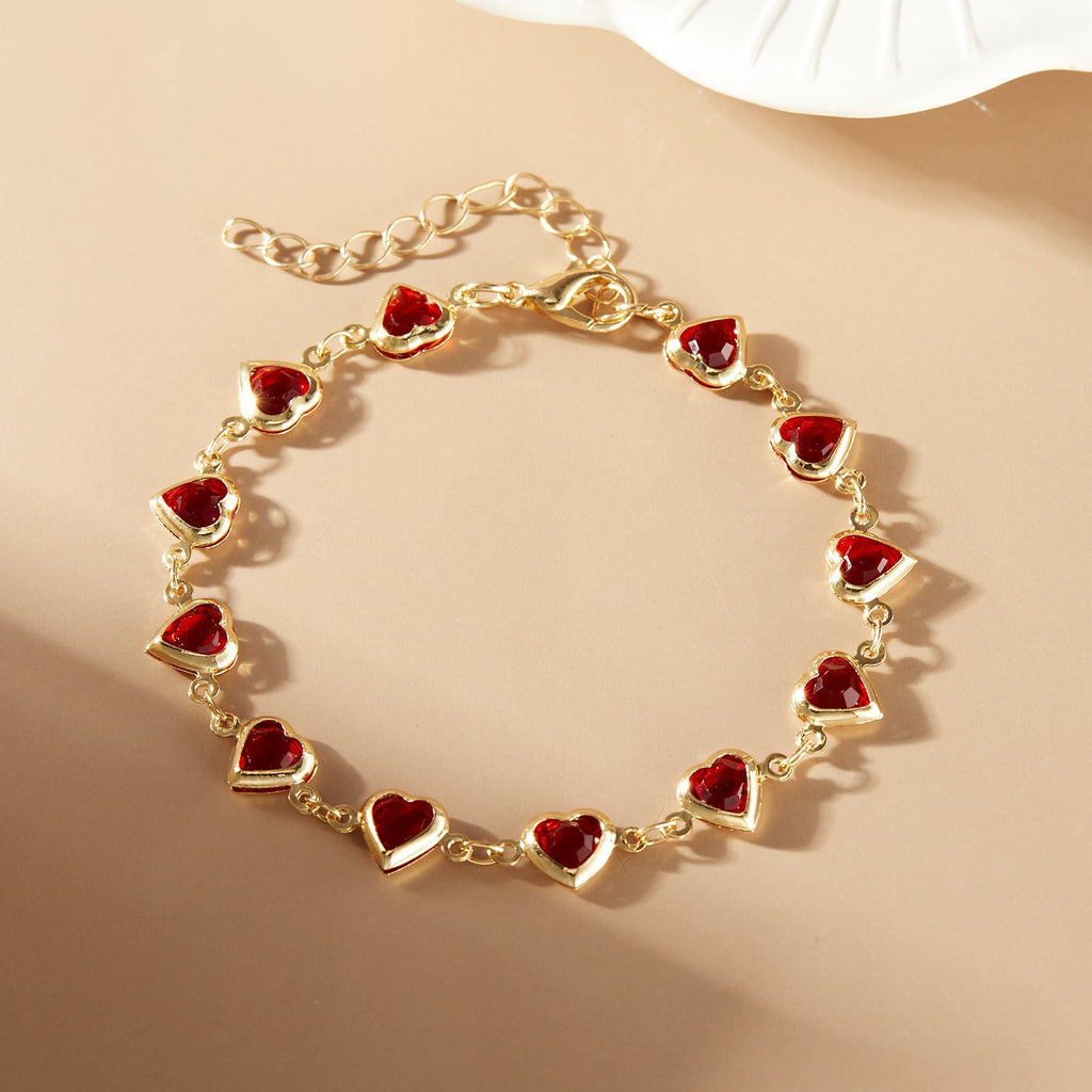 Affectionate Red Diamond Niche Light Luxury All-Match Exquisite Vera Lux