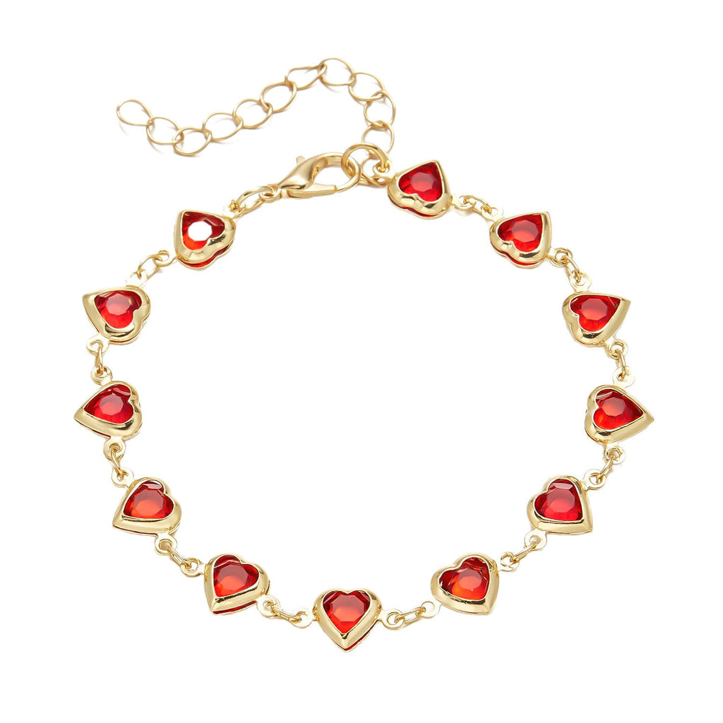 Affectionate Red Diamond Niche Light Luxury All-Match Exquisite Vera Lux