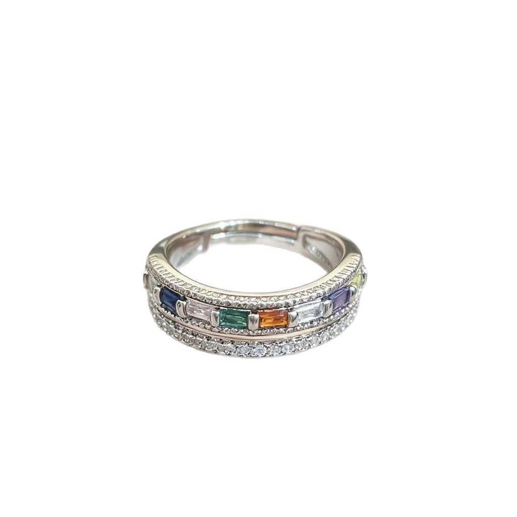 Elegant Gold-plated Double-layer Ring Vera Lux