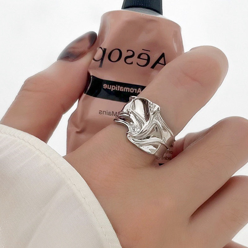 Women S925 Sterling Silver Ring, Vintage Minimalist Non-Tarnish Jewelry Vera Lux