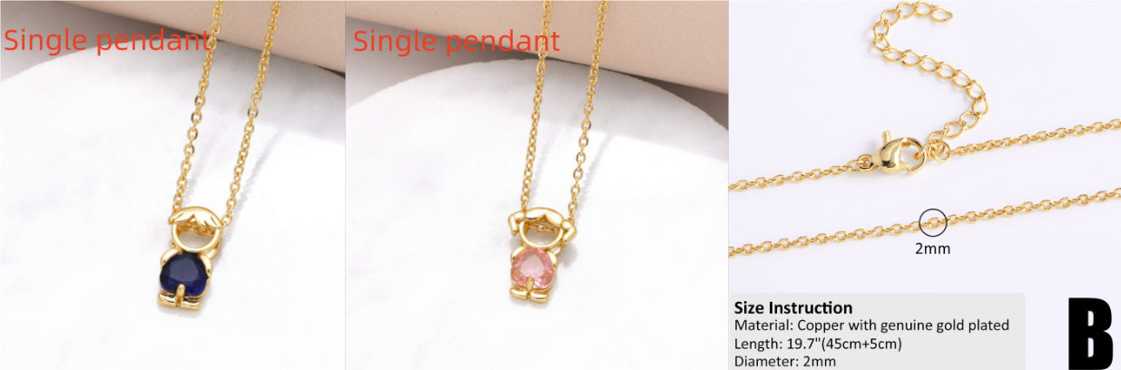 Copper-plated 18k Gold DIY Hip-hop All-match Chain Necklace Vera Lux