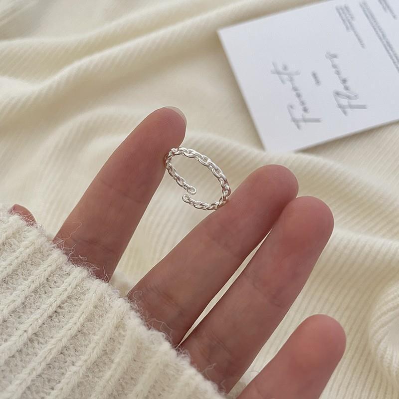 925 Sterling Silver Irregular Plain Band Ring For Women, Minimalist INS Style, Non-Tarnish Versatile Stackable Finger Rings Vera Lux