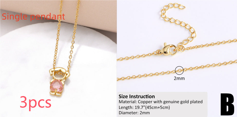 Copper-plated 18k Gold DIY Hip-hop All-match Chain Necklace Vera Lux