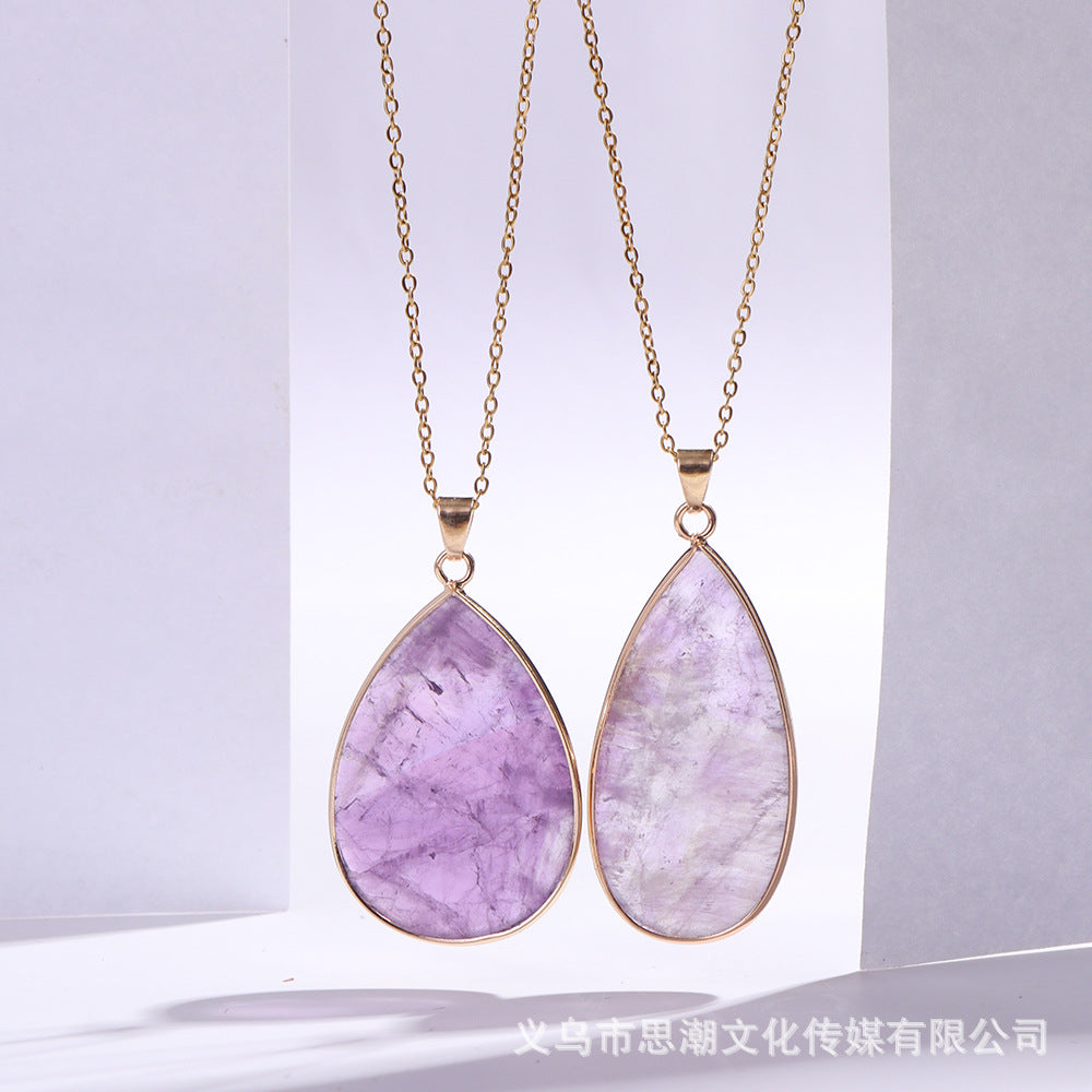 Versatile Minimalist Amethyst Clavicle Chain Distinctive Style Vera Lux