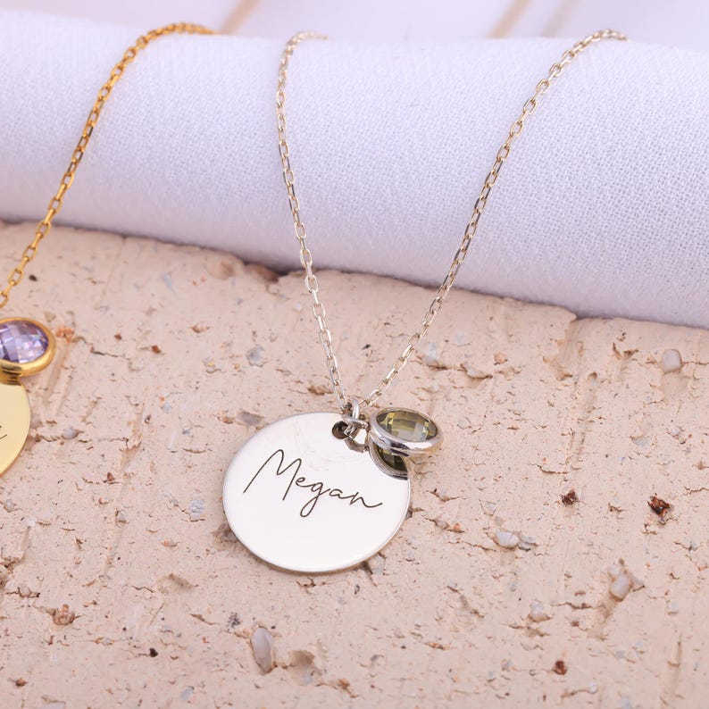 Double Layer Personalized Birthstone Necklace Vera Lux
