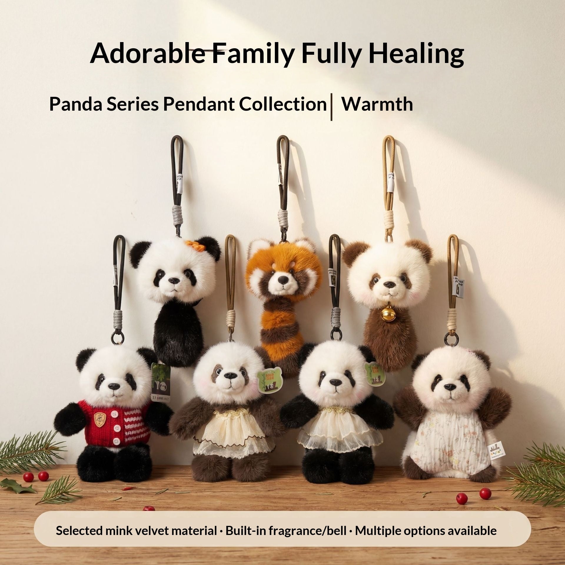 Plush Toy Pendant Panda Vera Lux