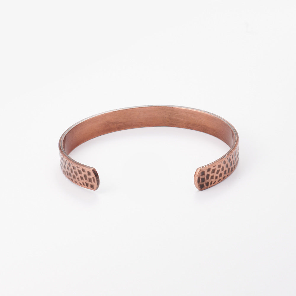 Magnetic Small Wave Pattern Antique Red Copper Brushed Vera Lux