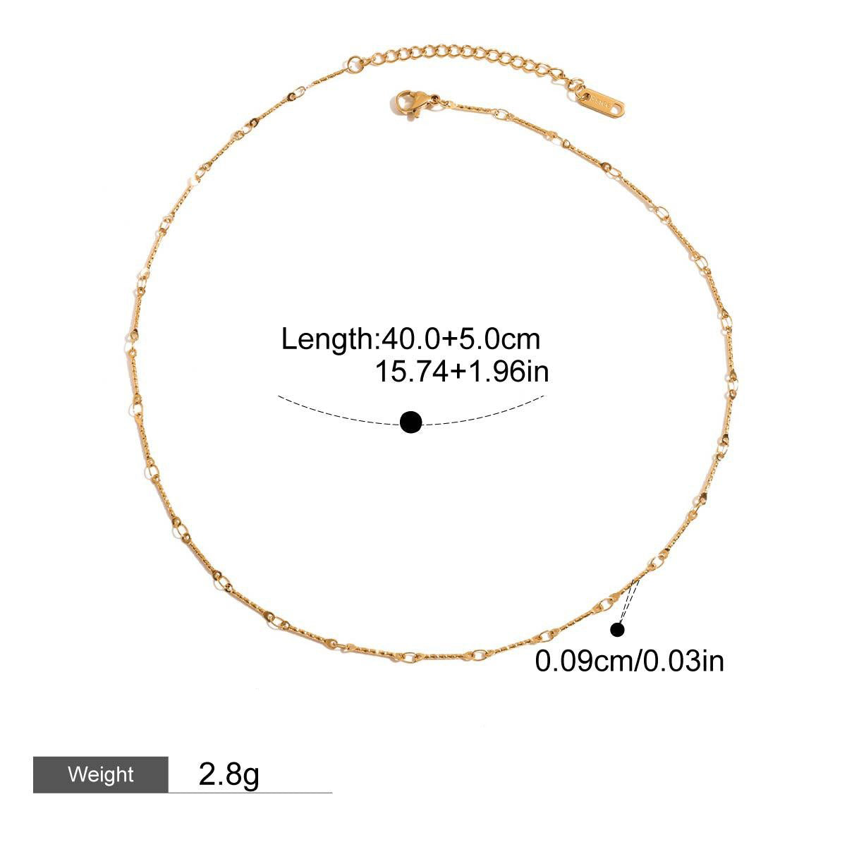 18K Gold Chain Design Exquisite Fashion Necklace Vera Lux