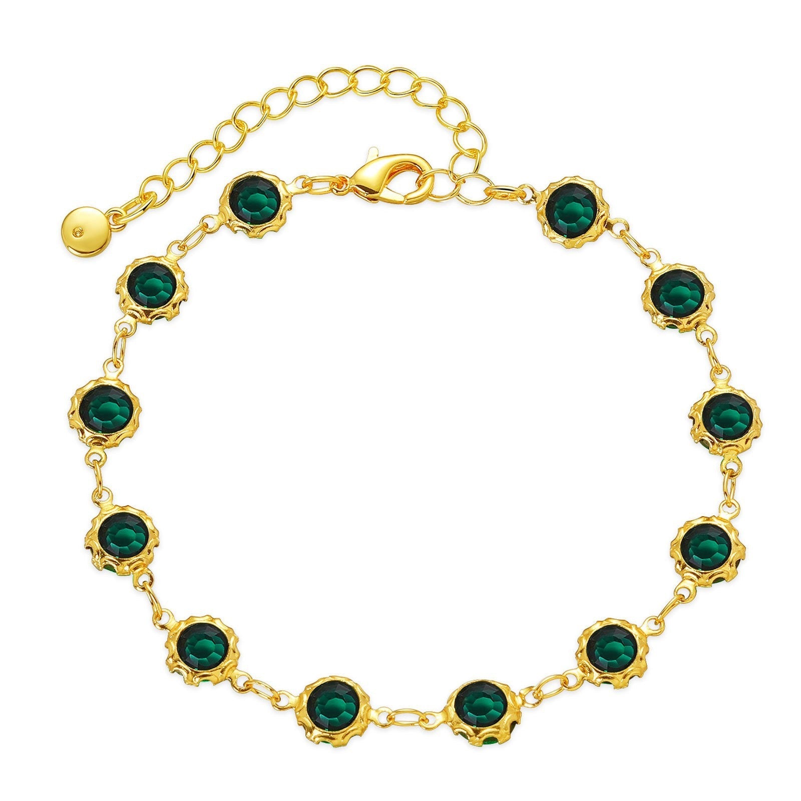 Retro-style Copper-plated 18K Gold French Bracelet Vera Lux