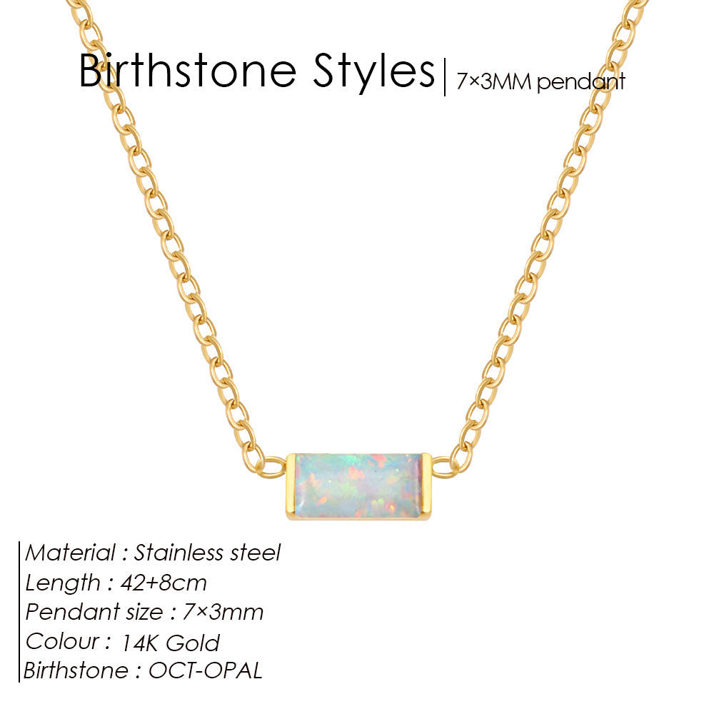 18K Gold-plated Layered Choker With A December Birthstone Pendant Vera Lux