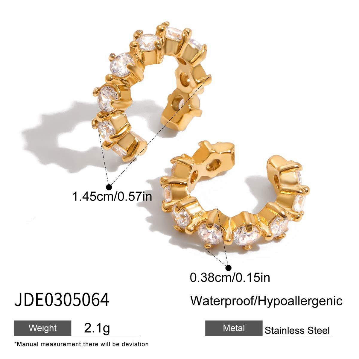 Green Zircon Hoop Earring Collection Vera Lux