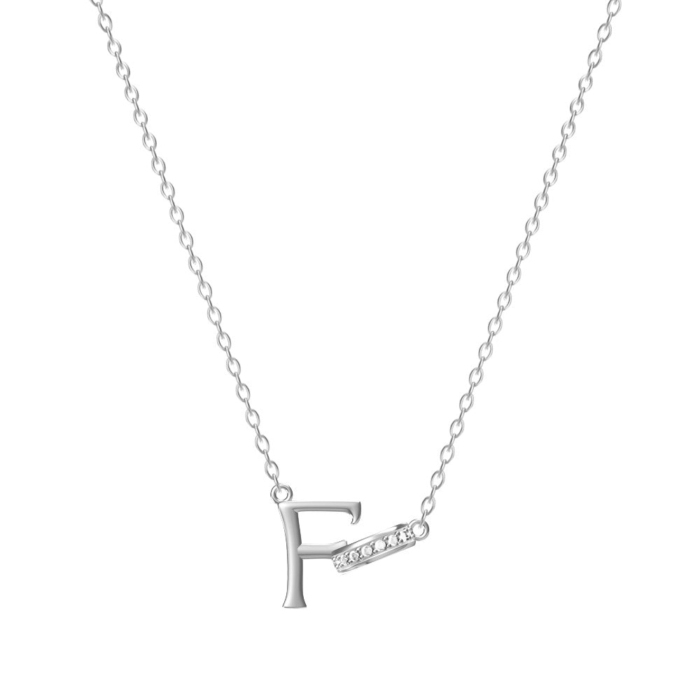 26-Letter Diamond-Embedded Unique Design Necklace For Women Vera Lux