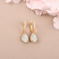 Geometric Waterdrop Opal Earrings Vera Lux