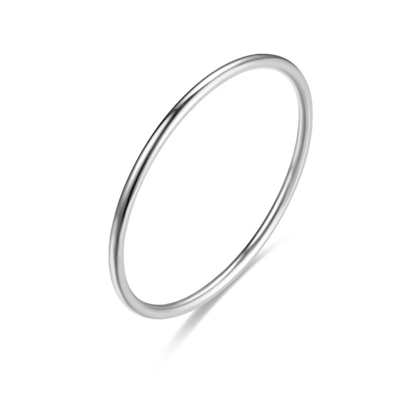 1mm Plain Band Ultra-thin Ring Couple Rings Vera Lux