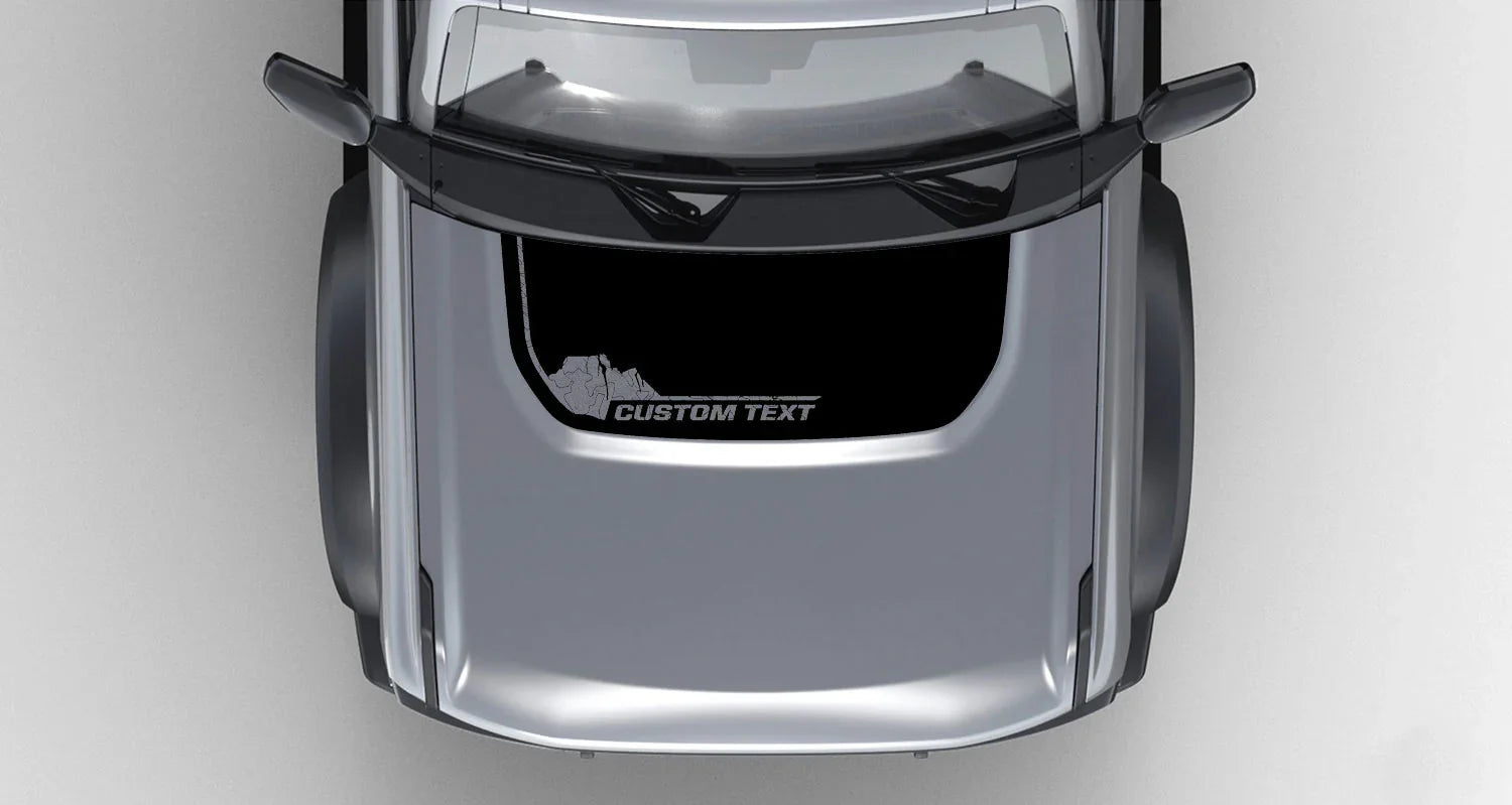 Badlands South Dakota Stealth Hood Overlay (Printed Series) - 2021+ Bronco StickerFab