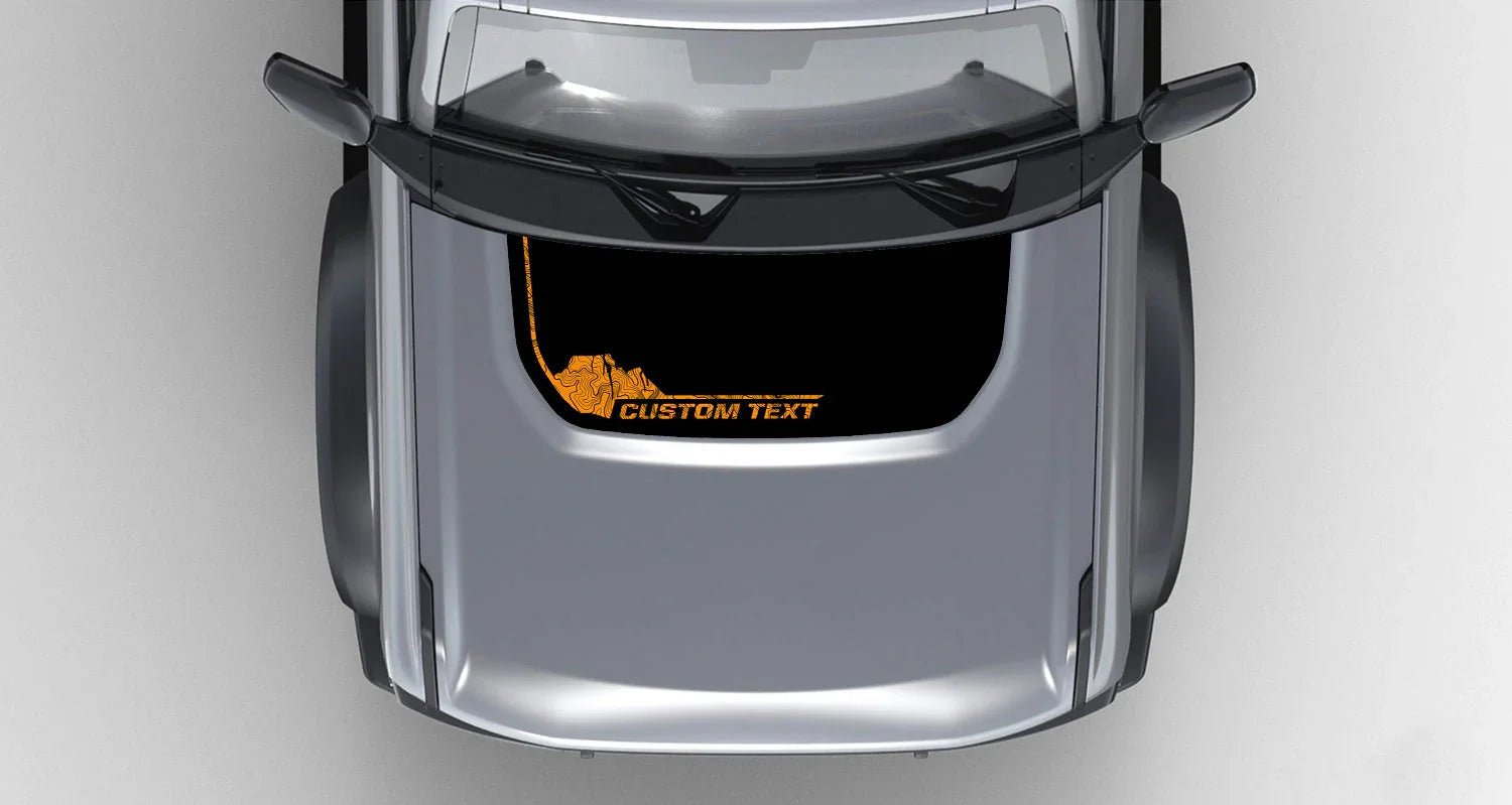 Badlands South Dakota Stealth Hood Overlay (Printed Series) - 2021+ Bronco StickerFab