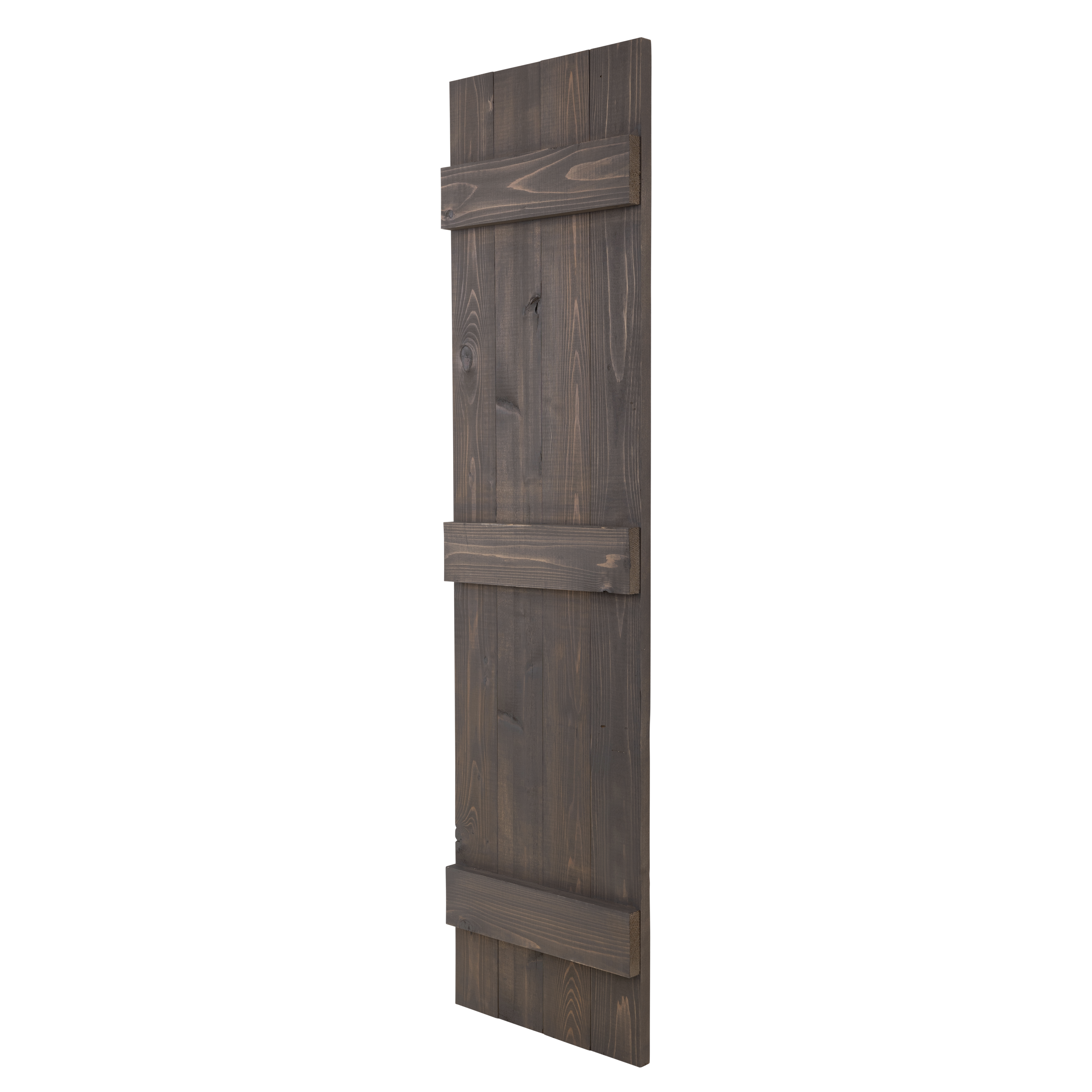 Traditional Board & Batten Exterior Wood Shutters - Cedar - Set of 2 Dogberrycollections
