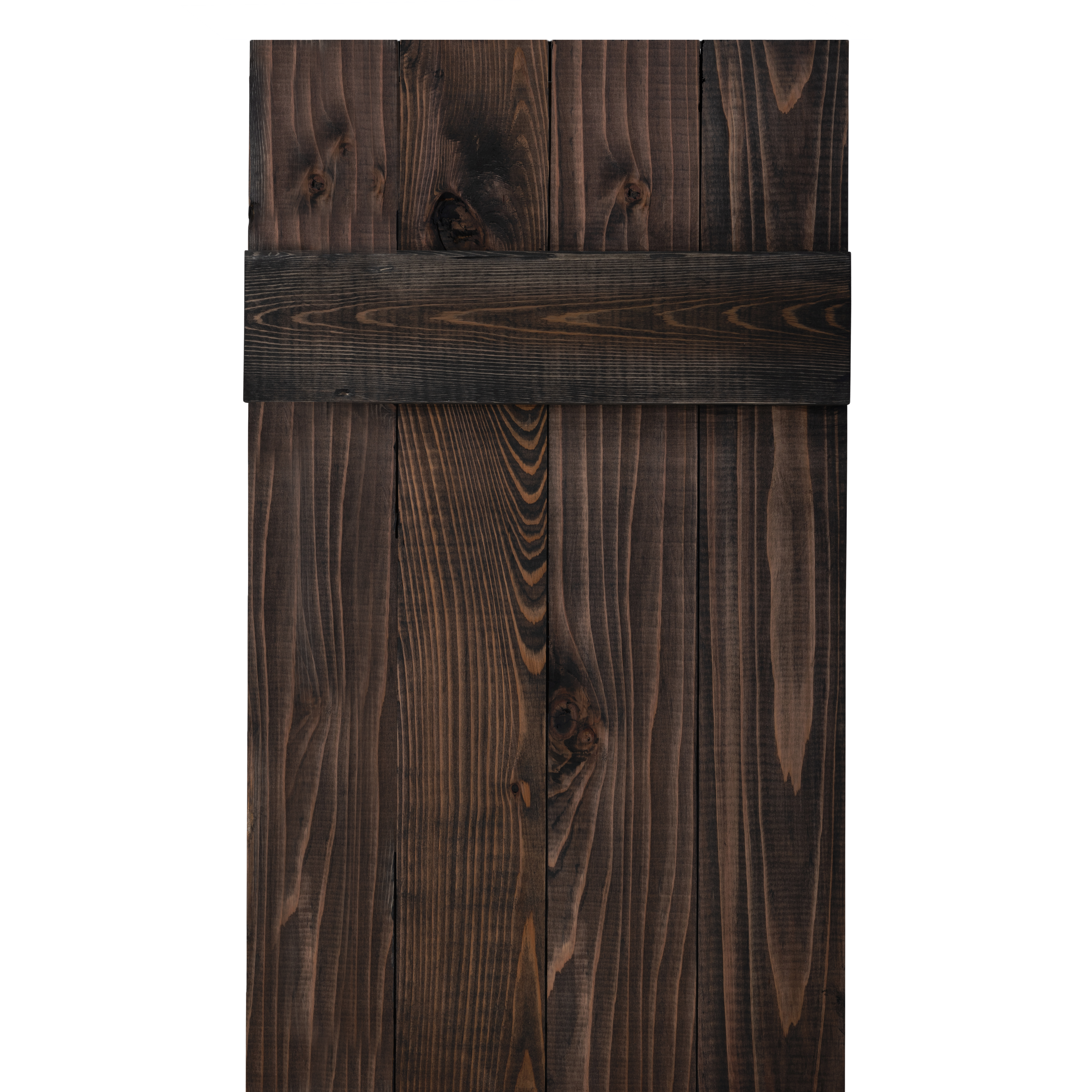 Traditional Board & Batten Exterior Wood Shutters - Cedar - Set of 2 Dogberrycollections