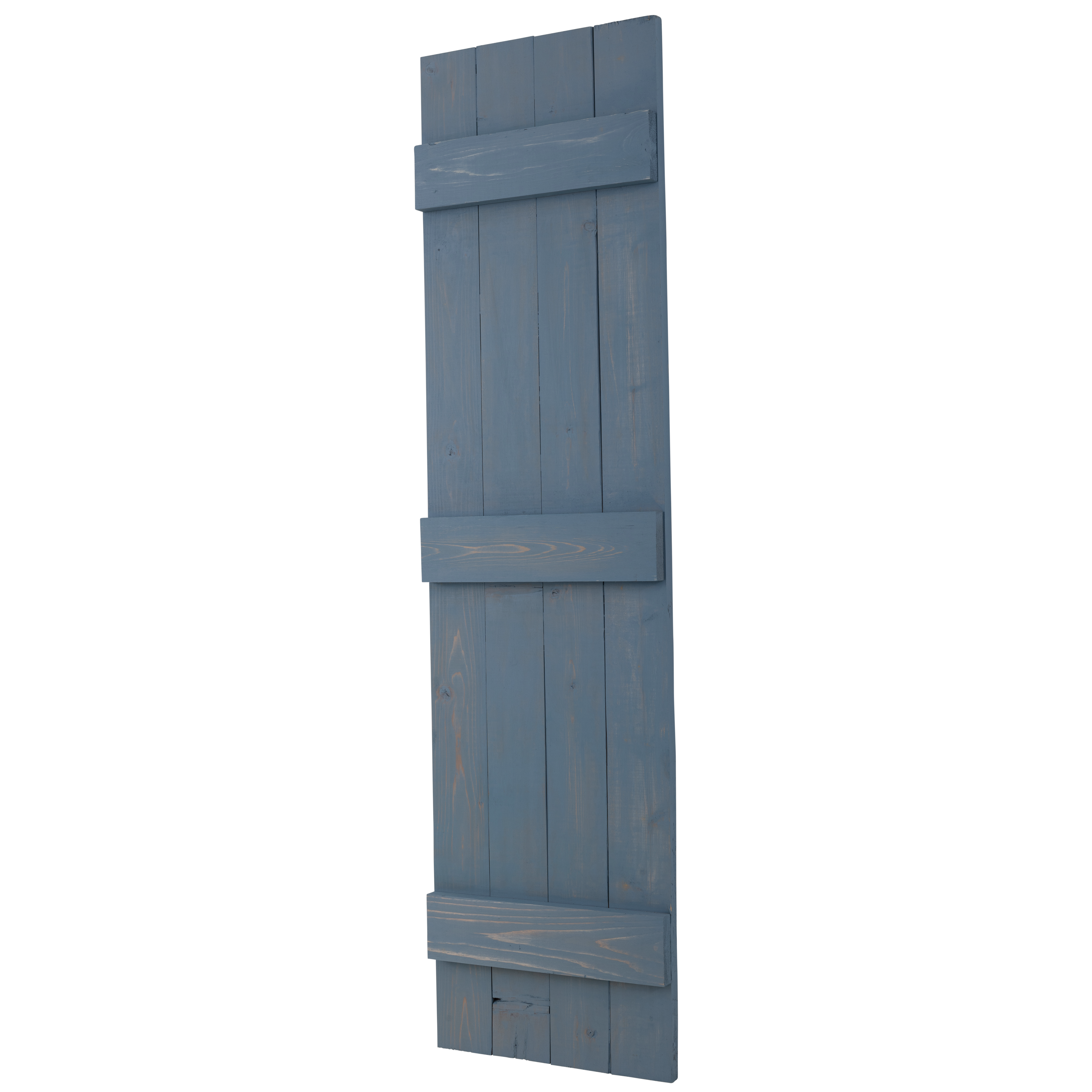Traditional Board & Batten Exterior Wood Shutters - Cedar - Set of 2 Dogberrycollections
