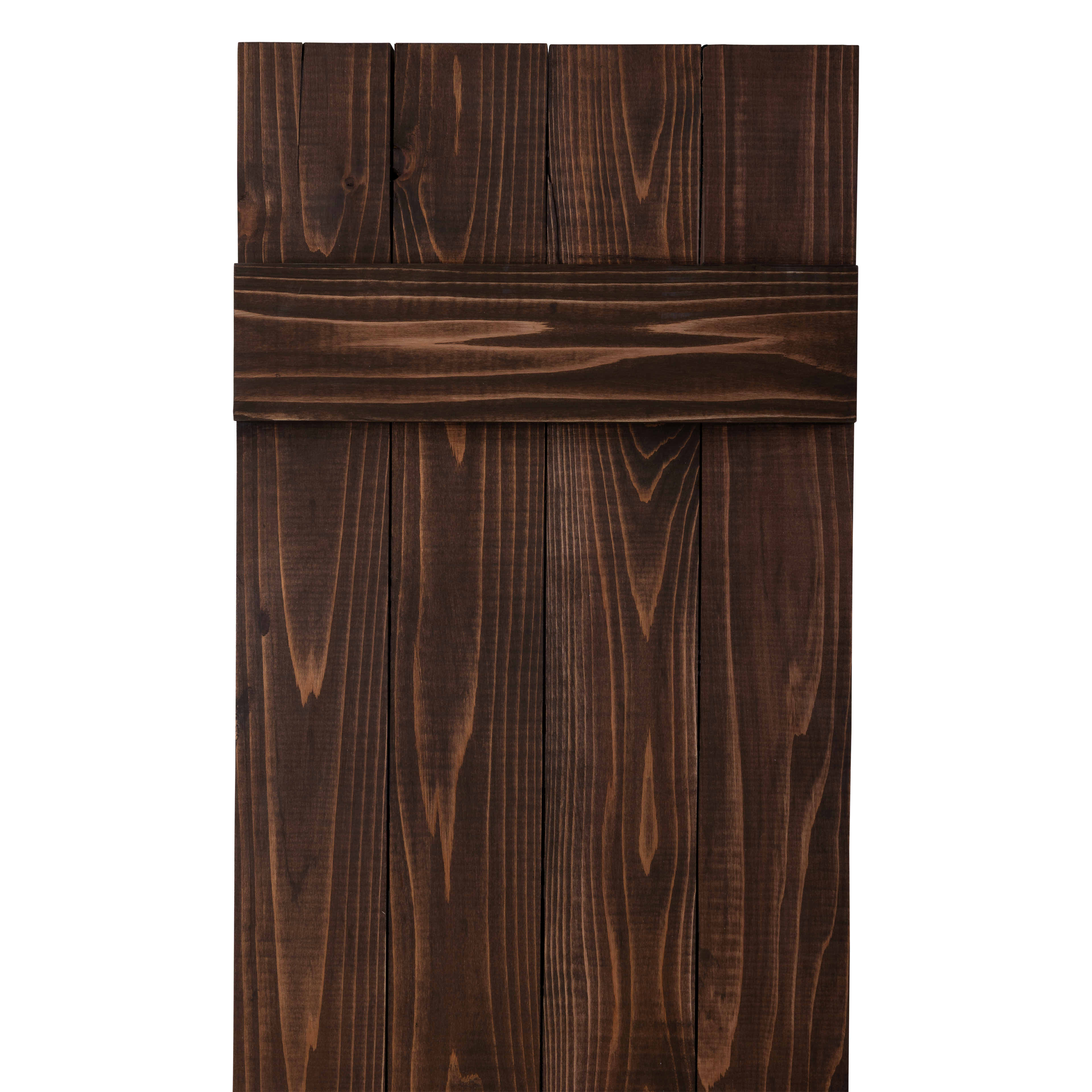 Traditional Board & Batten Exterior Wood Shutters - Cedar - Set of 2 Dogberrycollections