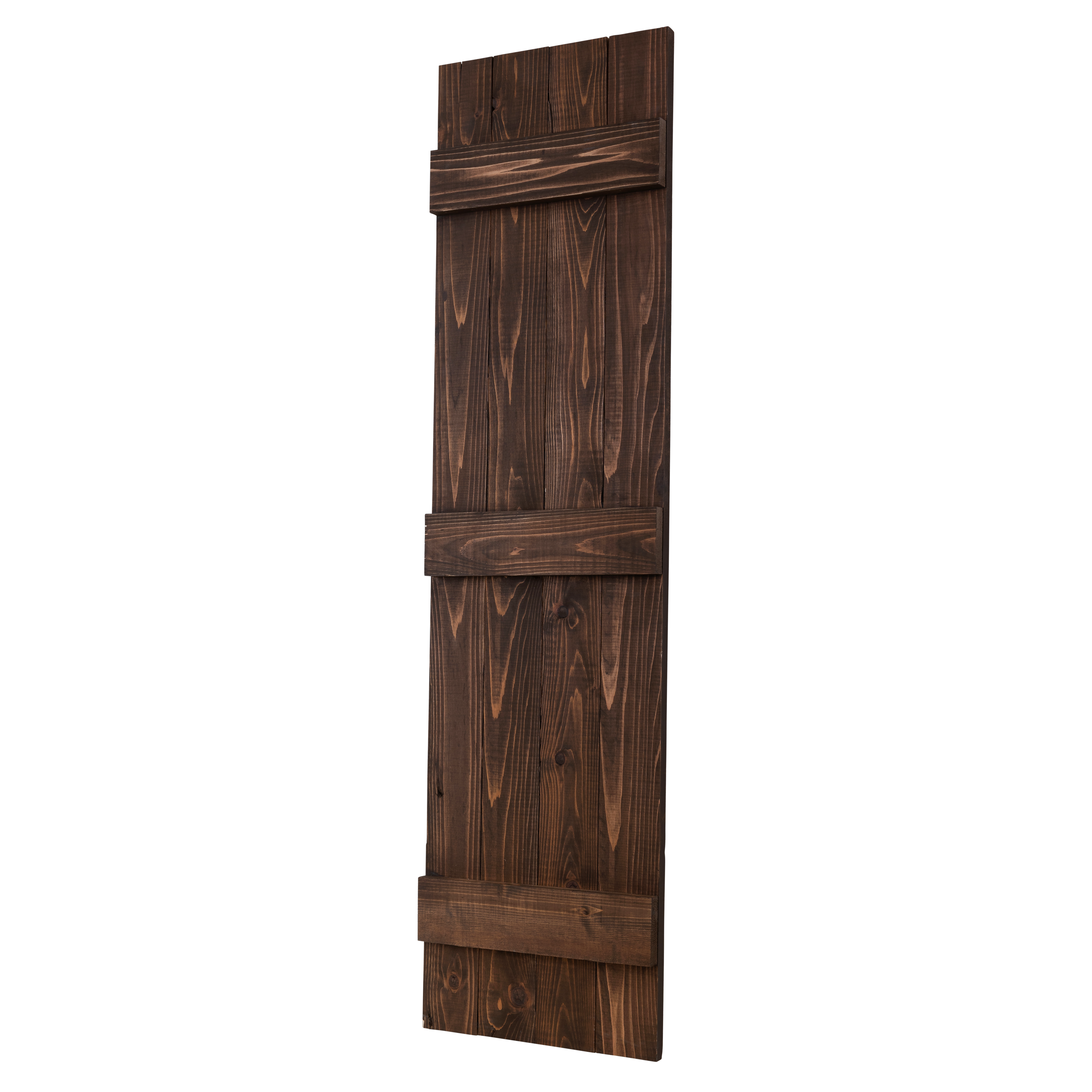 Traditional Board & Batten Exterior Wood Shutters - Cedar - Set of 2 Dogberrycollections