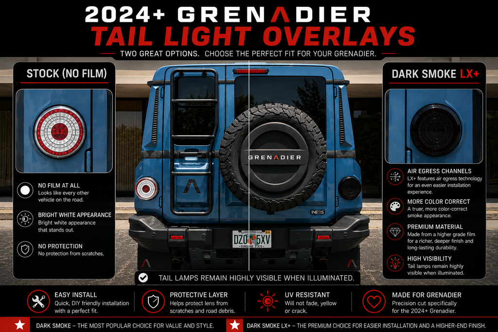 Tail Light Overlays - 2024+ Grenadier StickerFab