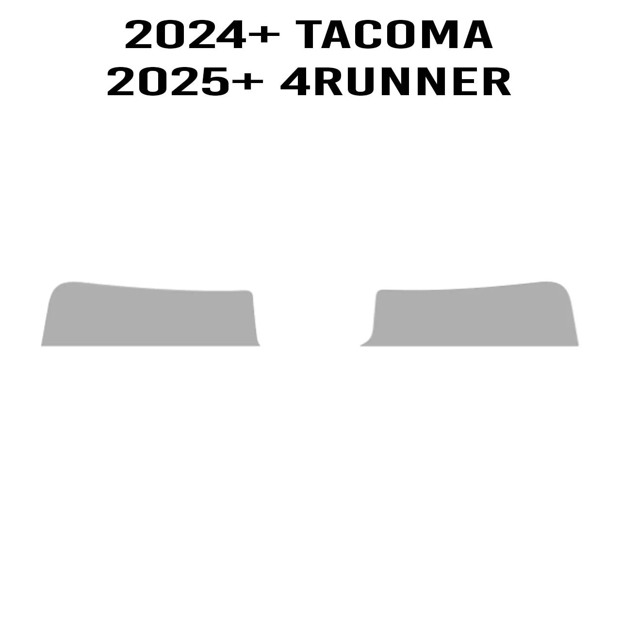 Easy Windshield Eyebrow Tint - 2024+ Tacoma / 2025+ 4Runner StickerFab