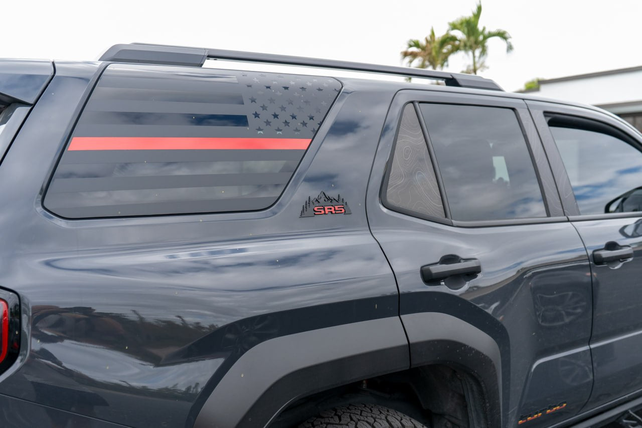 SR5 C Pillar Logo Overlays - 2025+ 4Runner SR5 StickerFab