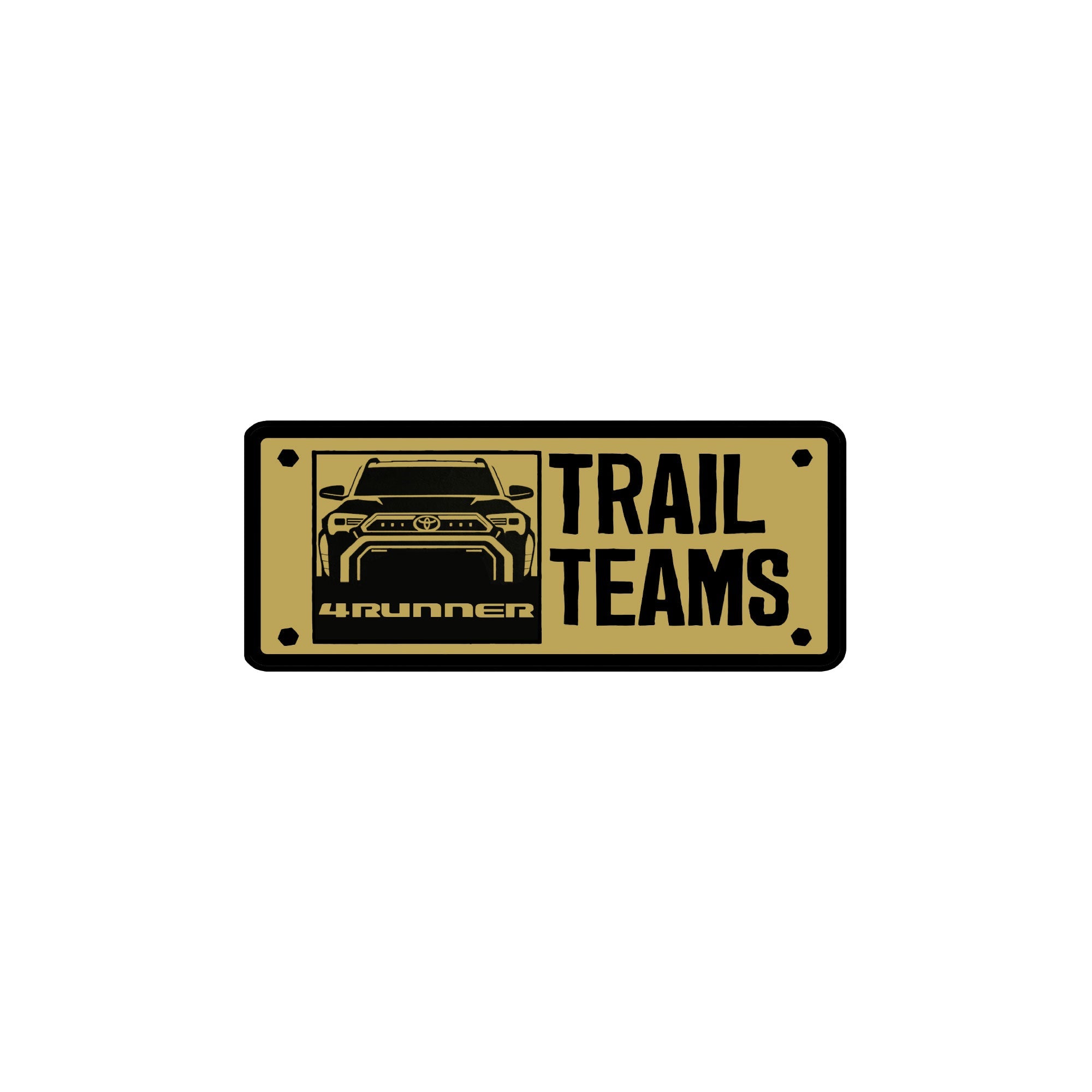 Trail Teams Liftgate Emblem - 2024+ Land Cruiser / 2025+ 4Runner StickerFab