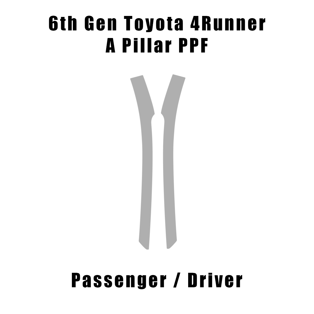 eXpert A Pillar Paint Protection Film (Clear PPF) - 2025+ 4Runner StickerFab