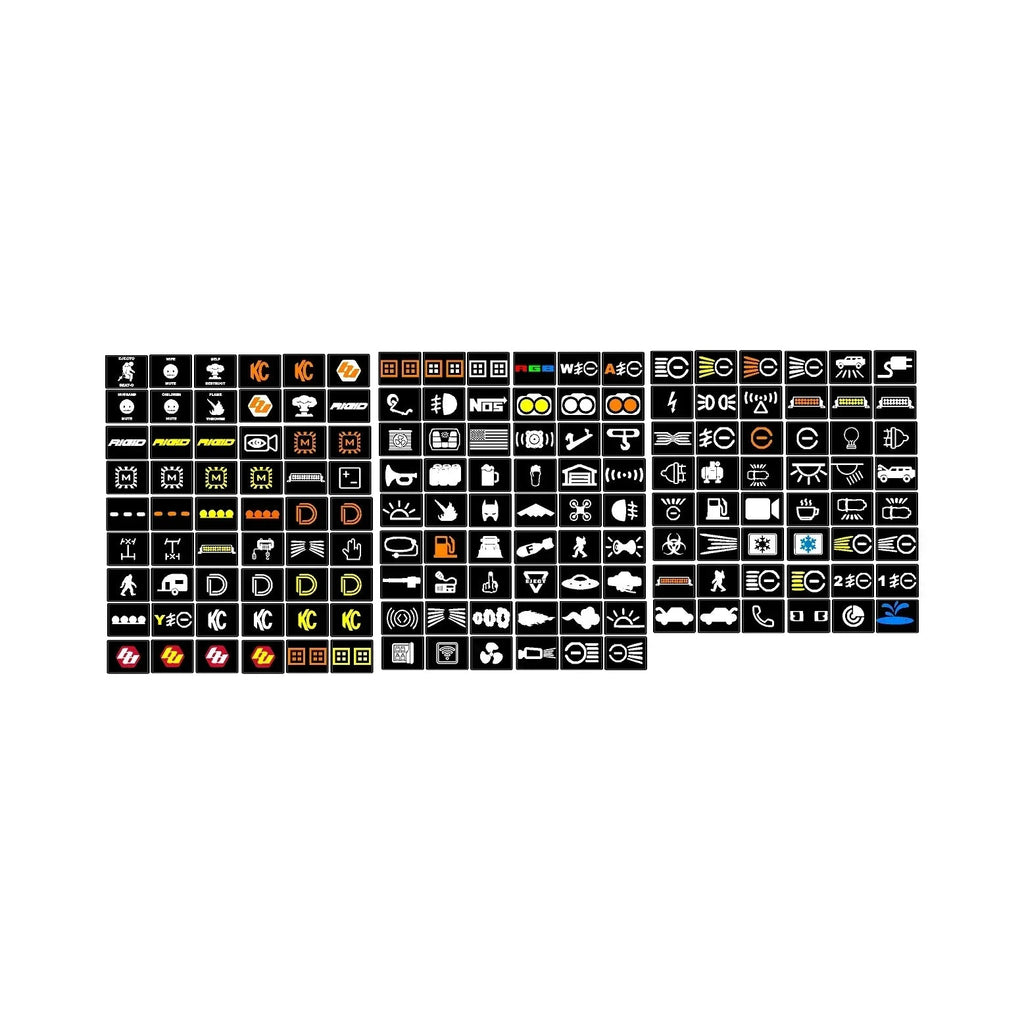 Auxiliary Switch Labels (Upfitter) - 2019+ GM and Chevy Vehicles StickerFab