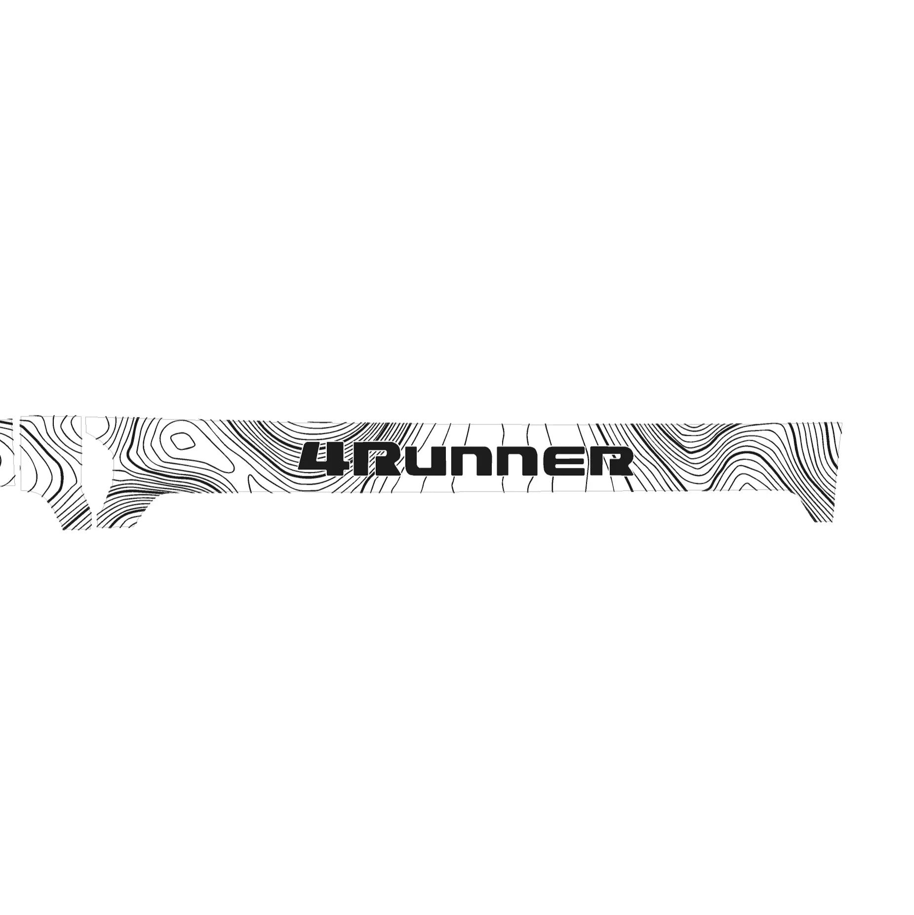 3 Piece Topographic Map Dash Overlays - 2025+ 4Runner StickerFab
