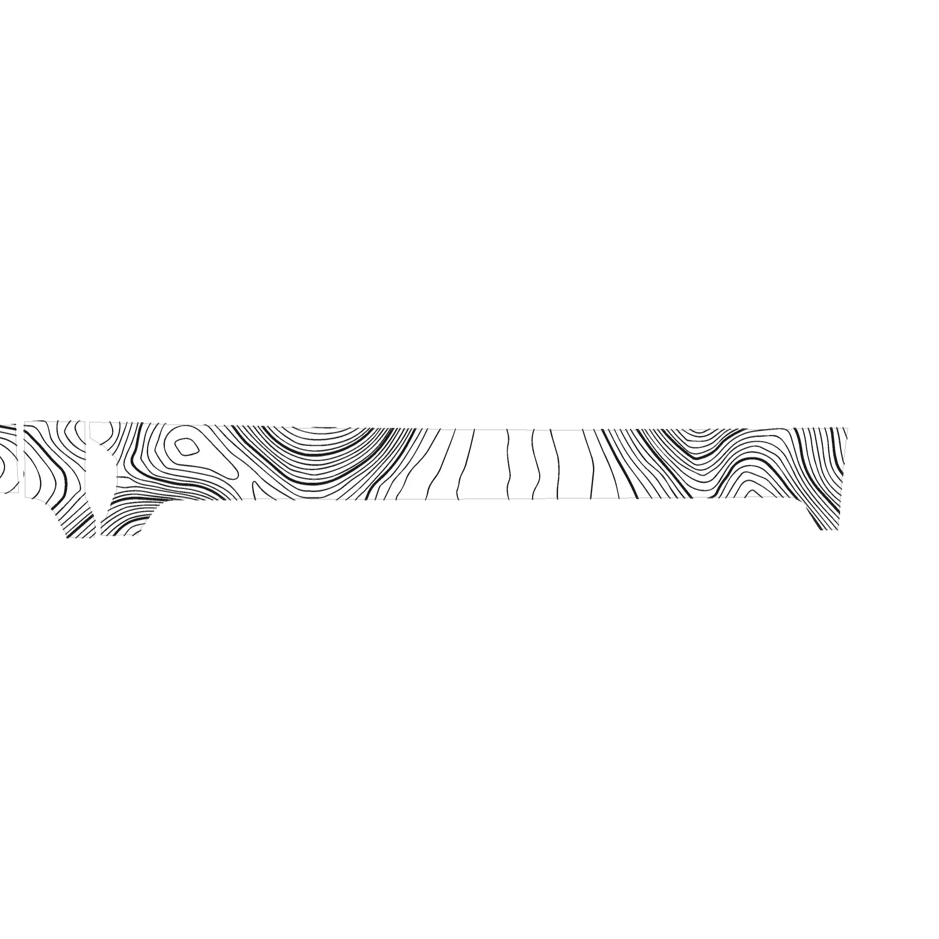 3 Piece Topographic Map Dash Overlays - 2025+ 4Runner StickerFab
