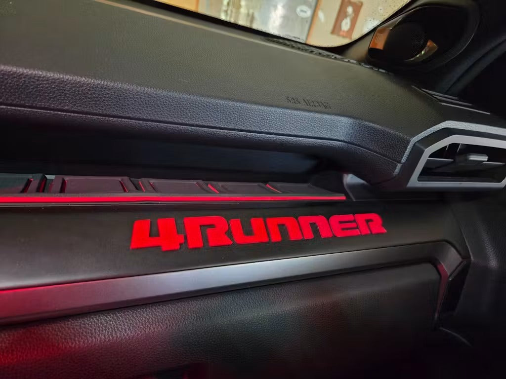 "4RUNNER" Dash Letters with Template - 2025+ 4Runner StickerFab