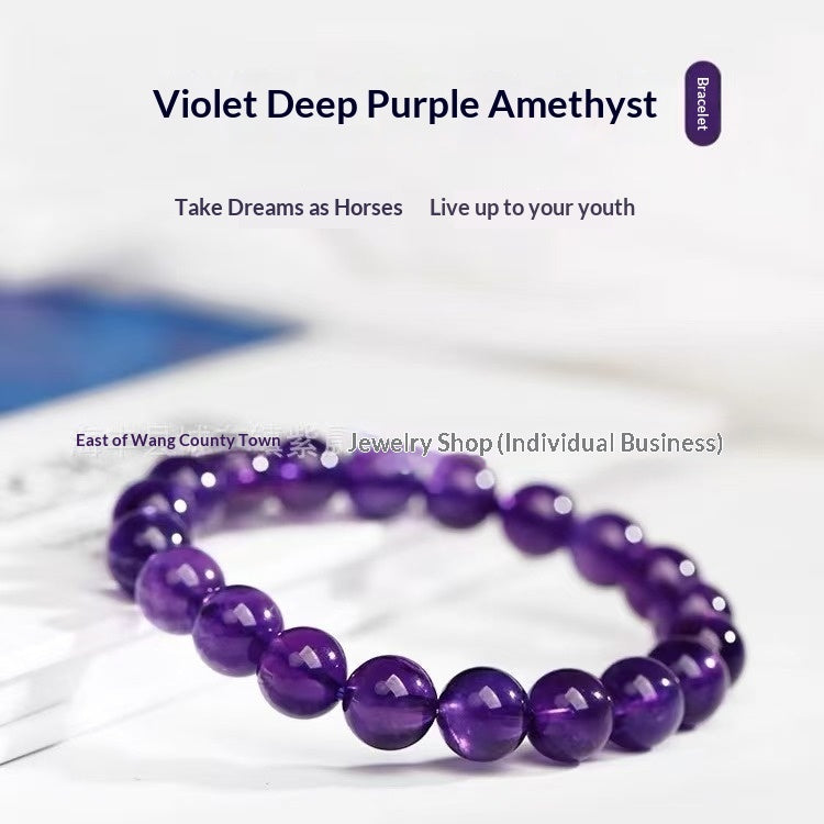 Natural Amethyst Quartz Rock Bracelet Vera Lux