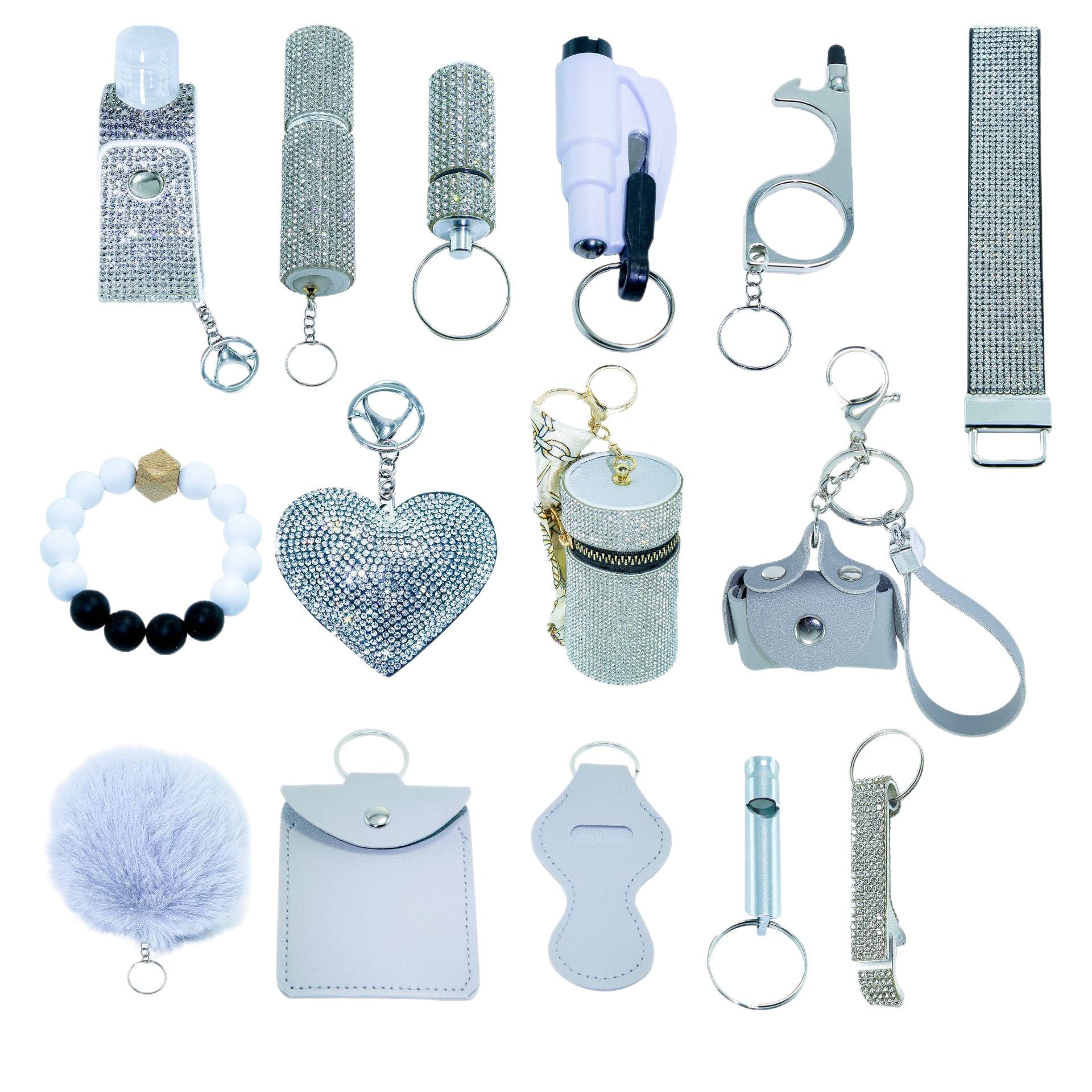 Portable Fifteen-Piece Keychain Set Vera Lux