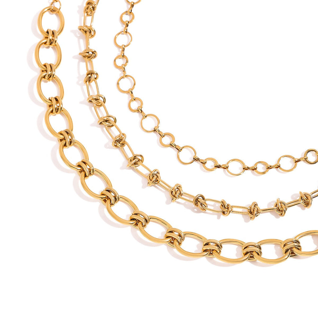 18K gold chain design simple and elegant necklace Vera Lux