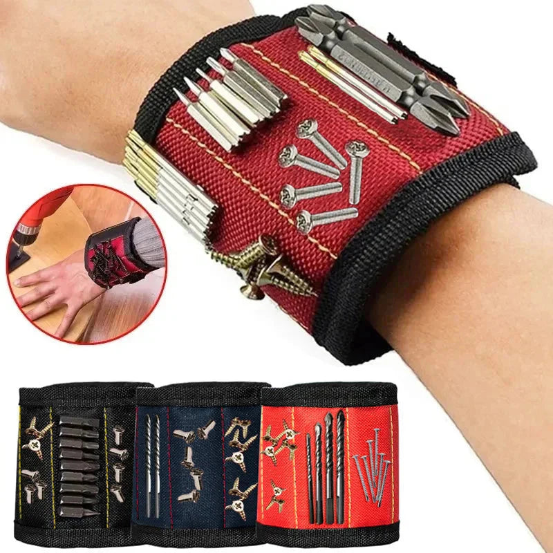 Strong Magnetic Wristband – Portable Tool Bag for Holding Screws, Nails, Nuts, Bolts, and Drill Bits My Store
