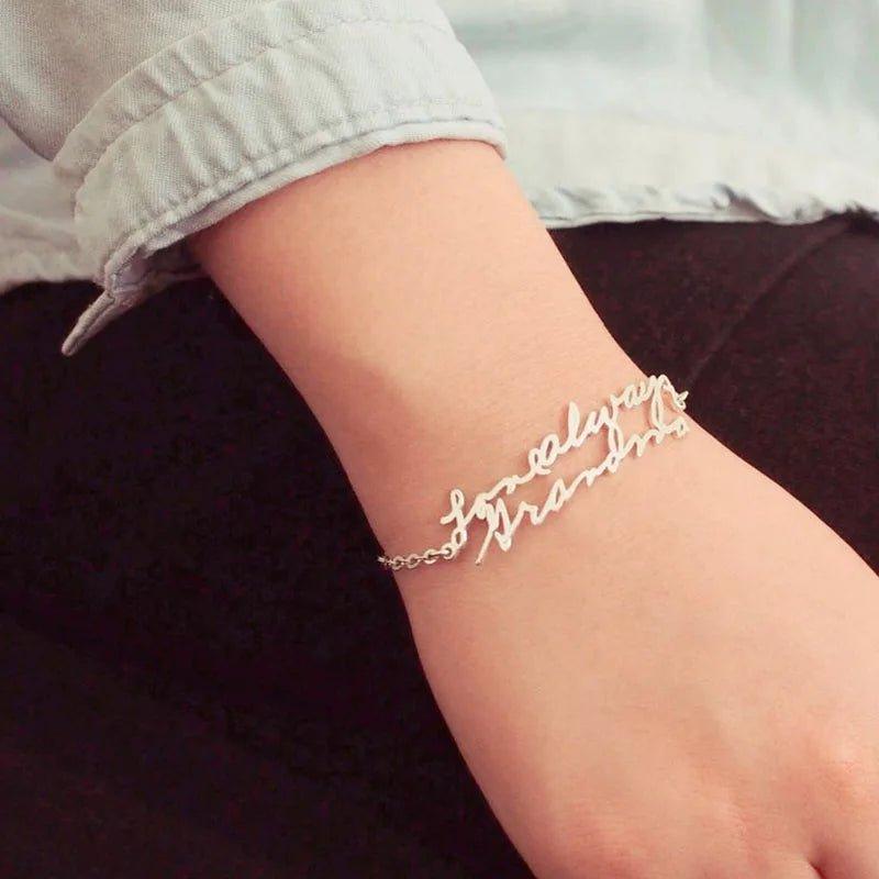 Actual Handwriting Custom Name Bracelet Vera Lux