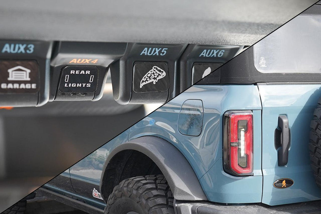 21 Offroad Magic Reverse Harness for Auxiliary Switches (Reverse on Demand) - 2021+ Bronco StickerFab