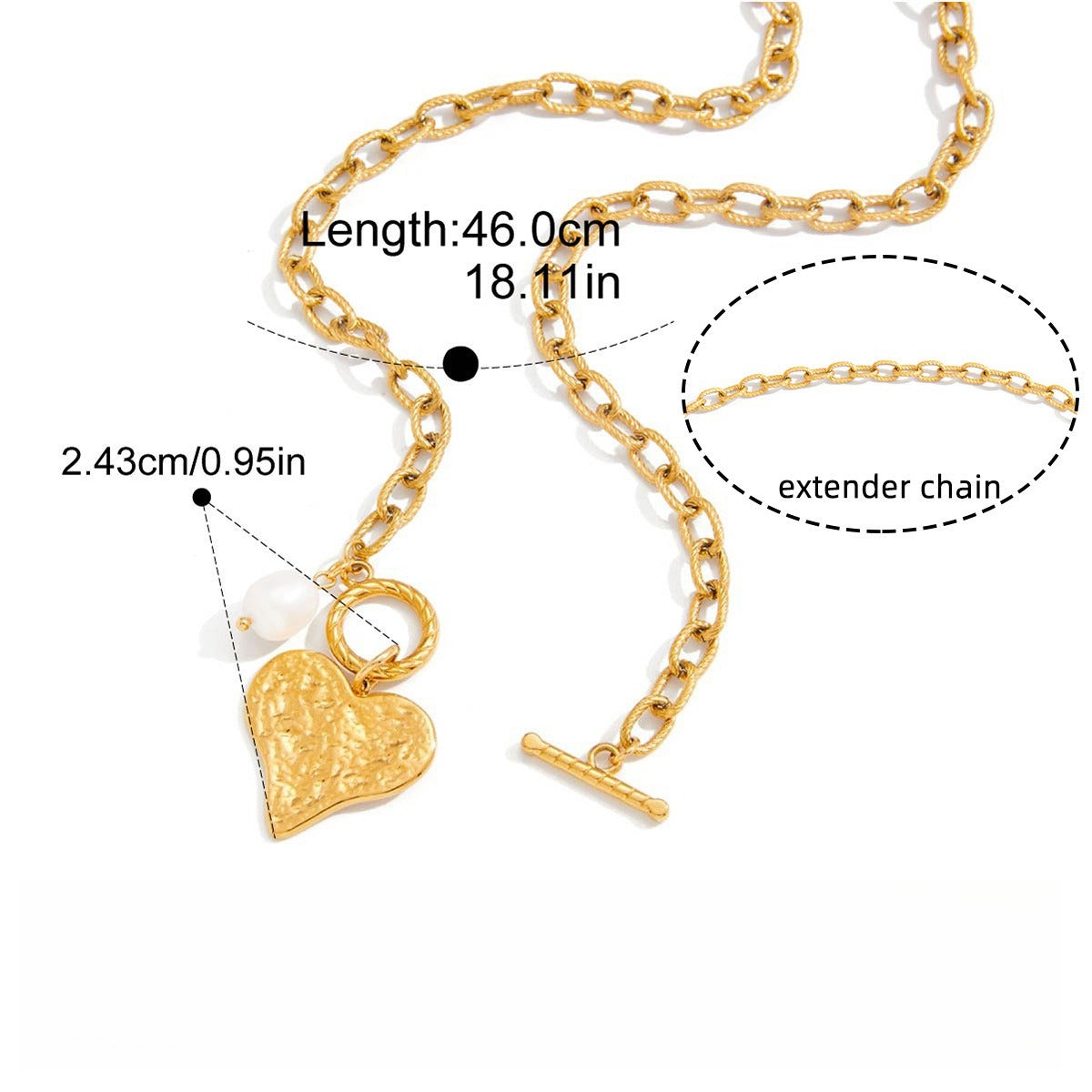 Light luxury and sophisticated sweater chain/pearl necklace Vera Lux