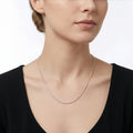 925 Sterling Silver Sterling  Snake Chain Necklace with Adjustable Extender - Classic Versatile Jewelry Vera Lux