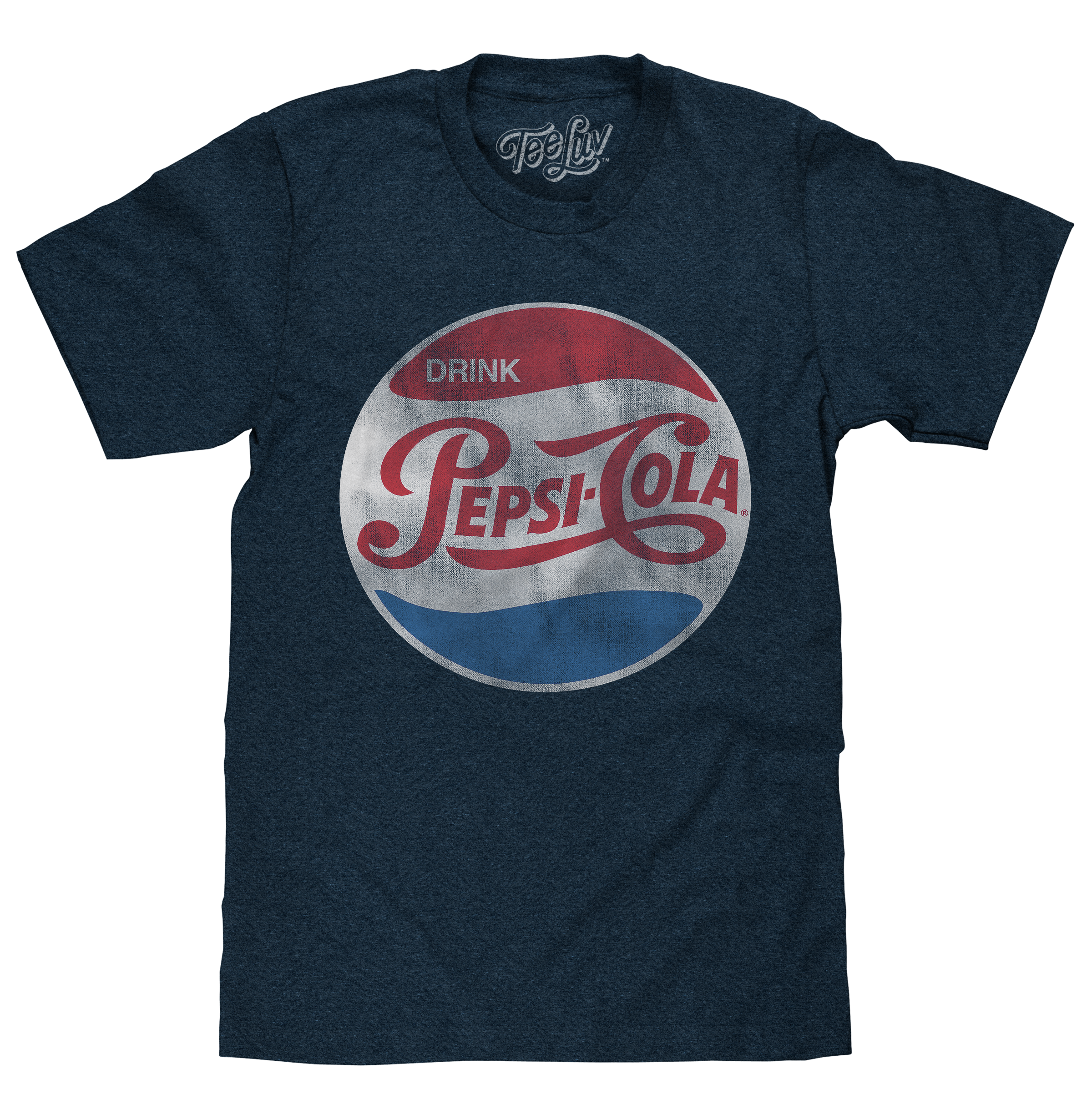 Pepsi Retro Logo T-Shirt - Navy Tee Luv