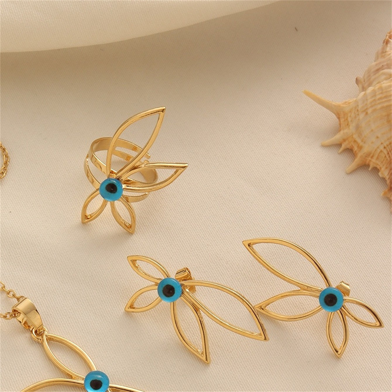 Petal Evil Eye Jewelry Set Vera Lux